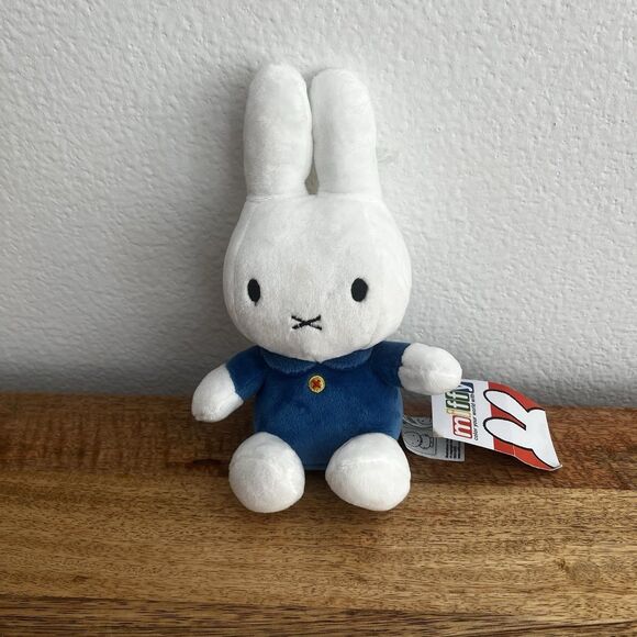 Miffy Classic Blue Plush Stuffed Animal 8" - Picture 1 of 8